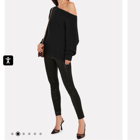 Intermix Melanie Leather Leggings - Picture 6 of 11